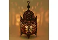 Casa Moro Kerzenlaterne Marokkanische Laterne aus Eisen Firyal H 50 cm Eisen Rost Finish (Garten Windlicht Tischlaterne, Orientalisches Gartenwindlicht), Für Innen und Außen, L1655