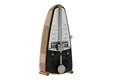 Wittner Metronom Taktell Piccolo Serie 830 - Kunststoffgehäuse - Ohne Glocke - Hellbraun - Mechanisch zum Aufziehen - Keine Batterien erforderlich - Made in Germany