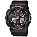 CASIO Digitaluhr Casio Herrenarmbanduhr GA-100-1A4ER G-Shock Classic schwarz, rot, (1-tlg)