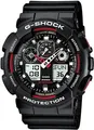 Casio Armbanduhr GA-100-1A4ER (B x H) 51.20 mm x 55 mm Schwarz, Rot Gehäusematerial=Kunstharz Material (Armband)=Kunstharz Cas (GA-100-1A4ER)