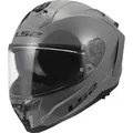 LS2 FF817 Challenger II Solid, Integralhelm - Grau - XL