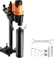 VEVOR Kernbohrmaschine mit Diamantbohrkopf, Bohrdurchmesser 2–25 cm, 3500 W, geeignet für Nass- und Trockenarbeiten an Betonsteinen