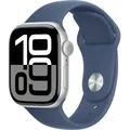Apple Watch 10 46mm GPS Alu Sport S/M silber/denim