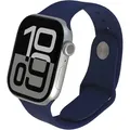  neuwertig - Watch Series 10 - GPS - 46 mm - Silber Aluminium - Sportarmband Denim - Bandgrö...