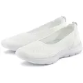 LASCANA Halbschuh, Slip-On-Sneaker, Sneaker Ballerinas zum Reinschlüpfen VEGAN weiß 38
