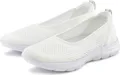 LASCANA Sneaker Ballerinas Halbschuh, Slip-On-Sneaker, offwhite Größe 38