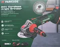 PARKSIDE PWSA 20 Li Akku Winkelschleifer mit Akku 4 Ah u. Ladegerät 125 mm Trenn