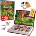 Mamas Reise Hacks Magnetspiel ab 3 Jahre – Spiel für Autofahrt und Restaurant für Kinder Beschäftigung Auto Reise Magnet Buch Reisespiel Magnetpuzzle Magnetspielbox