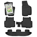 XTR Gummifußmatten Matte kompatibel mit VW Sharan/Seat Alhambra 2010-2022