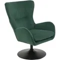Sessel - grün - Breitcord - 360° drehbar