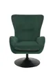 Sessel SAMOS LS, mit Microfaser-Breitcord-Bezug, drehbar, Farbe grün