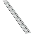 sossai® Lüftungsgitter Aluminium Belüftungsgitter Türgitter in Inox (1 St) 2,4 cm x 37,5 cm