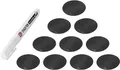 ZWILLING Cube Label Set, 10 beschreibbare Aufkleber Schwarz, Kreidestift Weiß