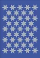 3922 3922 Sticker DECOR Sterne 6-zackig, silber Ø 14 mm