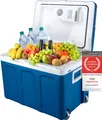 TZS First Austria - Kühlbox 45L elektrisch 12V 230V Anschluss für Auto & Steckdose - Thermoelektrisch - Blau