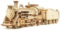 Prime Dampf Express: ROKR 3D Holz Puzzle 1:80 Maßstab Modell Zug MC501