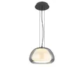 Globo Pendelleuchte Haakon Hängelampe LED anthrazit rauchglas dimmbar Esszimmer