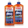 SONAX 2x 500 ml XTREME CERAMIC POLISH ALL-IN-ONE VERSIEGELUNG POLITUR WACHS WAX