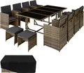 tectake® Rattan Sitzgruppe Palma für 8 bis 12 Personen