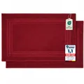 2er Badvorleger aus 100% Baumwolle, 600 GSM, Duschvorleger, Waschbar, Badtepp...