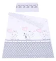 BabyLux Babybettwäsche BABYLUX Kinderbettwäsche 2 Tlg. 90 x 120 cm Bettwäsche Bettbezug Kind, 112. Elephanten Coral