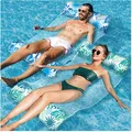 Luftmatratze Pool Wasser 4-in-1 Aufblasbare Schwimmmatte Wasserspielzeug