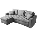 Bromarkt Ecksofa, Hellgrau, Kunststoff, 4-Sitzer, L-Form,L-Form, 238x148 cm, Wohnzimmer, Sofas & Couches, Wohnlandschaften, Ecksofas