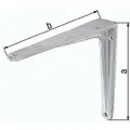 Gah - Konsole Länge 300 Mm Höhe 250 Mm Aluminiumguss Tragfähigkeit 90 Kg