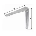 Gah Konsole L.300mm H.250mm Alu-Guss Trgf.90kg Konsolen 804053 Konsole