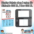 3x Display Schutz 3DS XL / New 3DS XL 9H unten + oben LCD Schutzfolie Protector