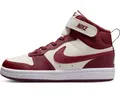 Nike Court Borough Mid 2 Schuh Für Jüngere Kinder, Soft Pearl/Dark Team Red, CD7783-013, 29.5 EU (12C US)
