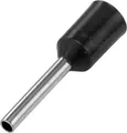TRU COMPONENTS 1091287 Aderendhülse 1.5mm² Teilisoliert Schwarz 100St.