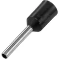 TRU COMPONENTS 1091287 Aderendhülse 1.5 mm² Teilisoliert Schwarz 100 St.