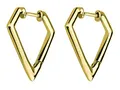 LIEBESKIND Damen-Creolen Edelstahl mattiert, LJ-0047-E-22, Gold