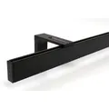 Deco-Raum Gardinenschiene nach Maß 1-lauf Loft Schwarz 160cm
