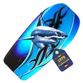 BEST SPORTING Bodyboard Kinder – Leichtes Surfbrett für Strand, Meer & Schwimmbad | 92 x 46 x 5 cm | In verschiedenen Designs | Inkl. Leash für sicheren Halt (Shark)