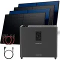 SUNNIVA Balkonkraftwerk 2000W Marstek Jupiter C Plus 5,12 kWh Solarspeicher Wechselrichter inkl Kabel 4x500W Solarmodule Bifazial Fullblack Glas-Glas