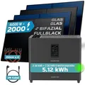 SUNNIVA® 2000W Balkonkraftwerk mit 5,12 kWh Speicher MARSTEK Jupiter C + Plus