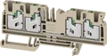 S4C 4 - Durchgangs-Reihenklemme S4C SNAP IN, 4 mm², dunkelbeige