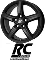 4x RC-Design RC24 6,5X16 4/108 ET23 Schwarz-matt lackiert