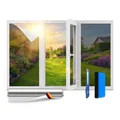 – UV Sonnenschutzfolie für Fenster Innen & Außen – Blickdichte Fensterfolie a...