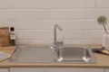 respekta Riverside Edelstahlspüle, 1 Becken, Abtropffläche, reversibel, Edelstahl (17503100860500100-80)
