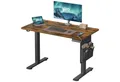 SONGMICS Schreibtisch Höhenverstellbarer elektrisch, 100/120/140/160/180 cm, USB-C-Anschluss, Memory-Funktion für 4 Höhen, mit Stoff-Organizer