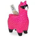 Relaxdays Lama Spardose mit Sonnenbrille Weiß,Pink,Schwarz
