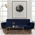 Le Quai Des Affaires - Schlafsofa Odin Blau/ 210x79x80 Cm
