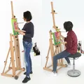 Atelierstaffelei Modell 131 Studiostaffelei Holzstaffelei Staffelei vormontiert