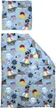Adam Kinderbettwäsche "Pirates", blau, B/L: 200cm x 135cm, 1 Stk., 1 Stk., Renforcé, B/L: 80cm x 80cm, 2 Stk.