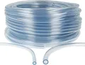 tecuro PVC-Schlauch Innen-Ø: 19 mm - Wandstärke 4 mm, transparent, flexibel, für Lebensmittel, Wasser, Öl, Benzin, max. +60°C