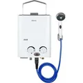 Qlima Tragbarer Gas-Durchlauferhitzer PGWH 1010 Weiß - Weiß