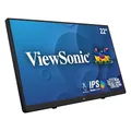 Viewsonic TD2230 54,6 cm (22 Zoll) Touch Monitor (Full-HD, IPS-Panel, HDMI, DP, USB 3.0 Hub, 4 Jahre Austauschservice) Schwarz